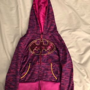 Pink Girls Batman Sweater 3T